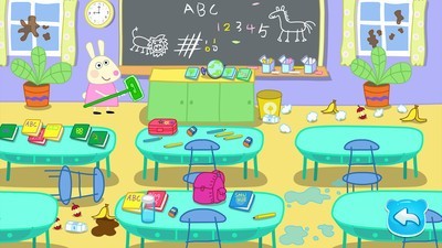 兔宝宝打扫教室