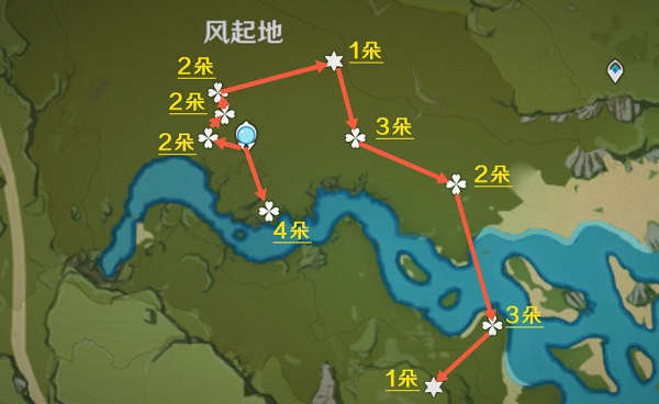 原神风车菊分布图2023