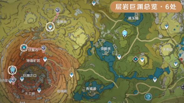 原神夜泊石分布图
