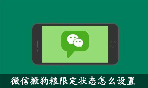 微信撒狗粮限定状态怎么设置