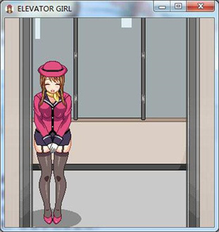 elevator电梯女孩像素冷狐版