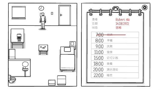 白色的门