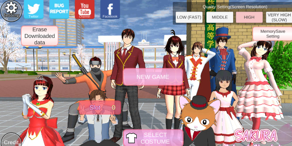 sakura school simulator英文版